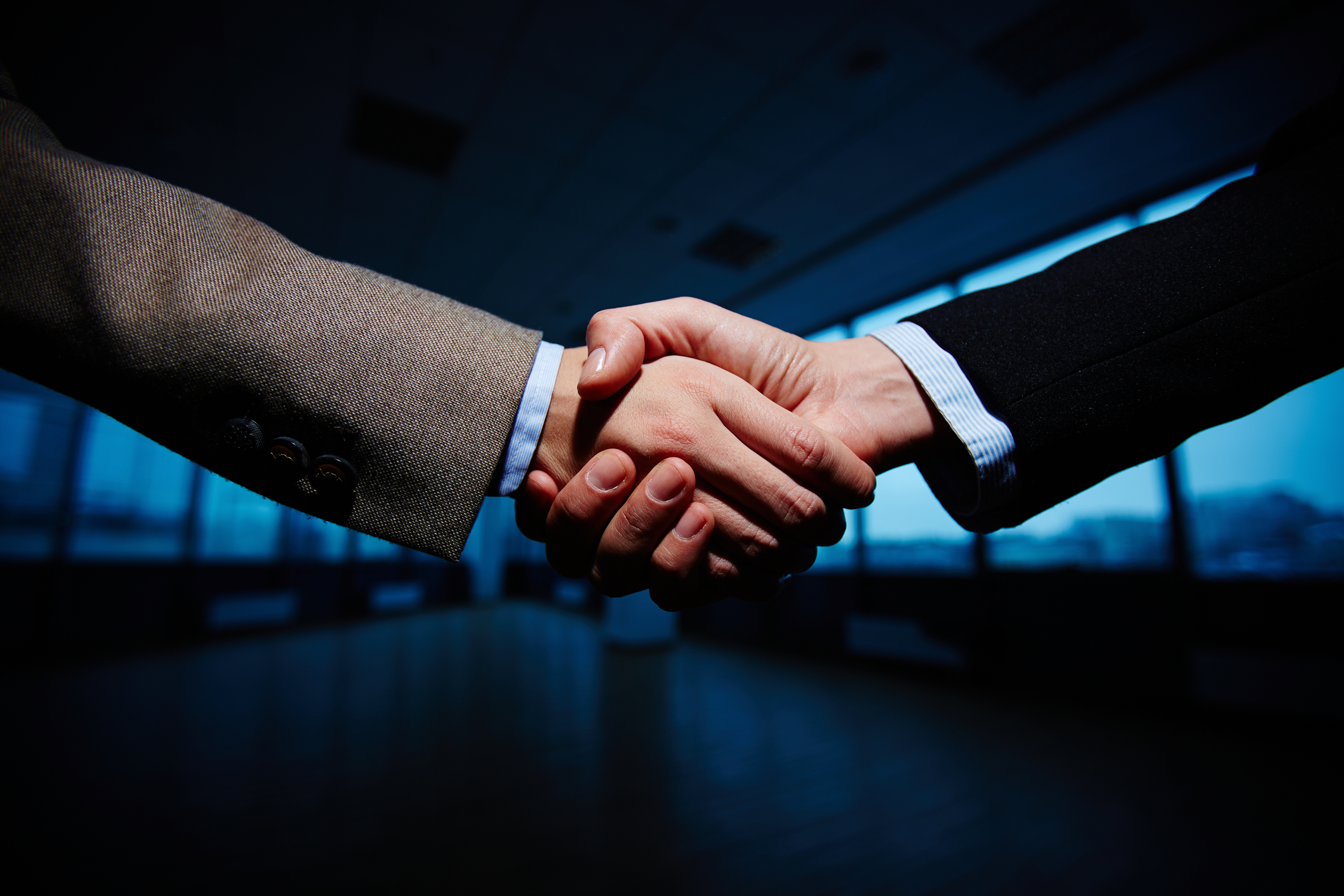 Business handshake